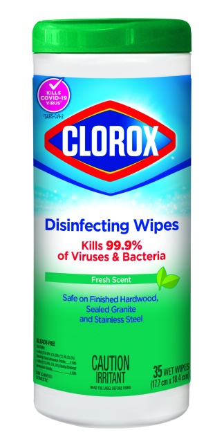 Disinfecting Wipes Fresh Scent CS/12x35CT.