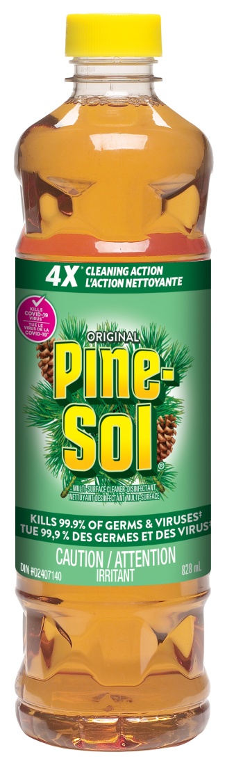 Nettoyant tout usage désinfectant Pine Sol Regulier cs/12X828ml.