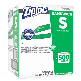 Ziploc Sandwich Bag CS/500CT.