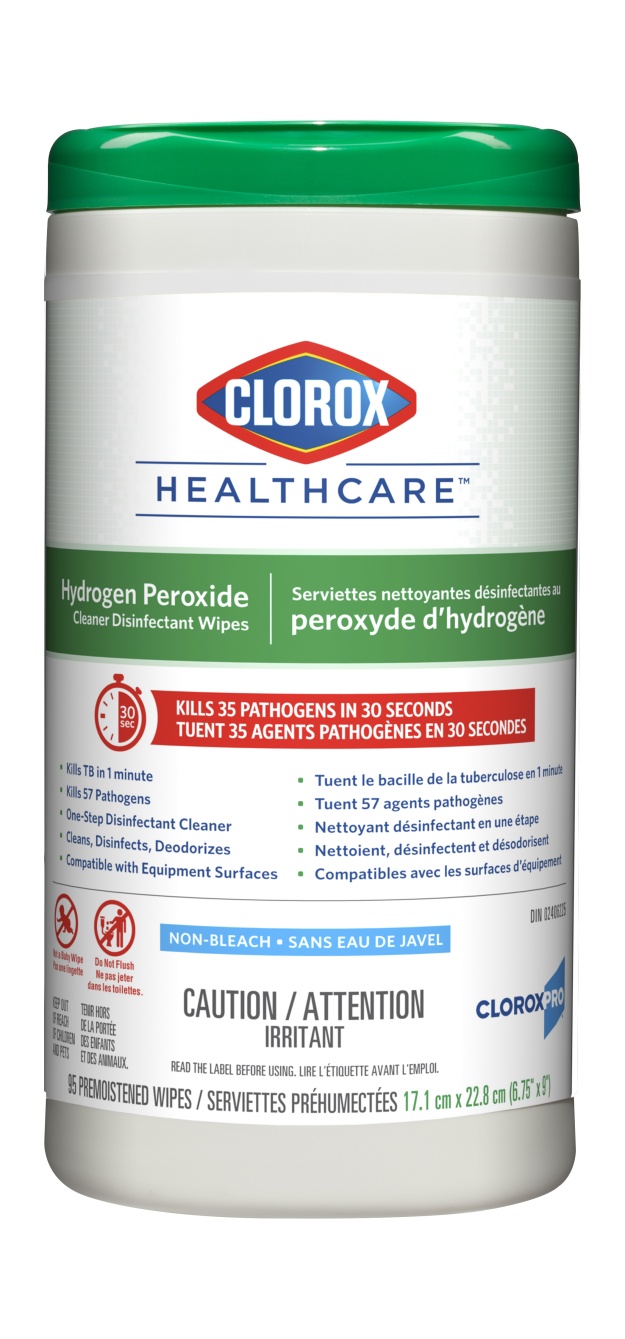 Hydrogene Peroxide Desinfecting Wipes CS/6x96CT.