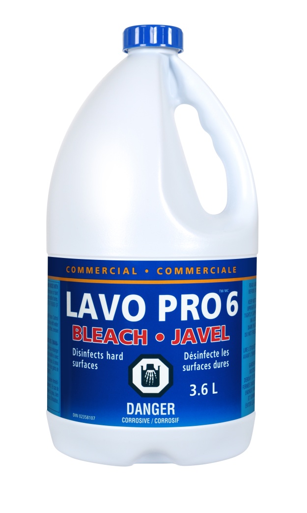 Commercial Liquid Bleach 6% (LAVO 6) CS/6x3.6L.