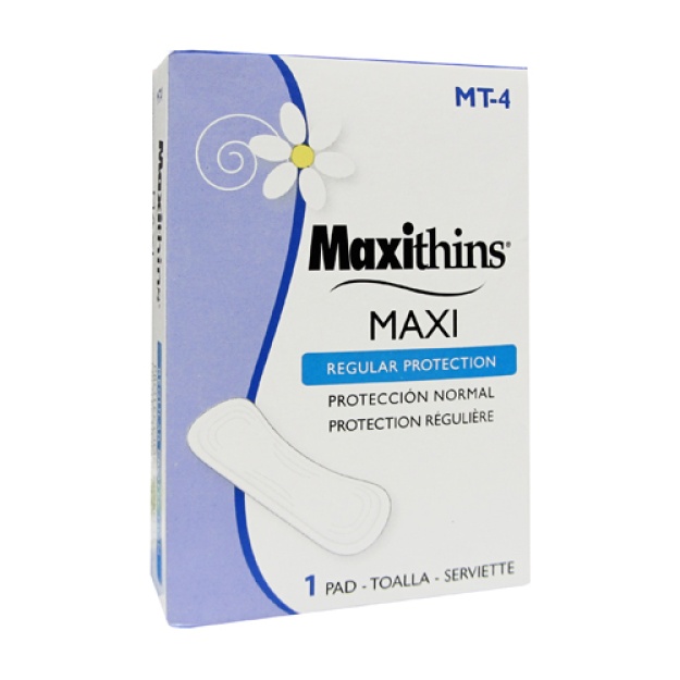 Maxithins Vended Maxipads Napkins CS/250